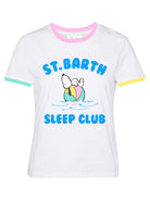 T-shirt Saint Barth in Cotone con Stampa Snoopy Sleep Club-Mc2 Saint Barth-T-shirt-Vittorio Citro Boutique