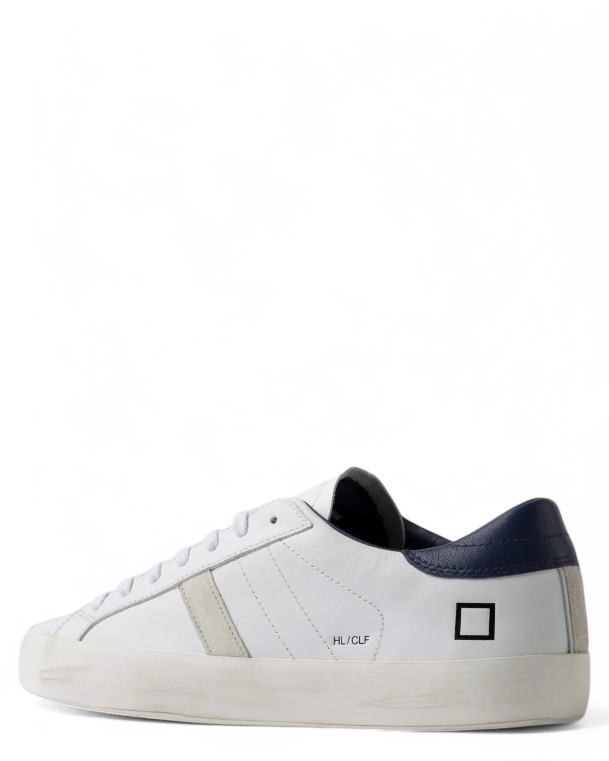 Sneakers Hill Low Calf White-Blue-D.A.T.E.-Sneakers-Vittorio Citro Boutique