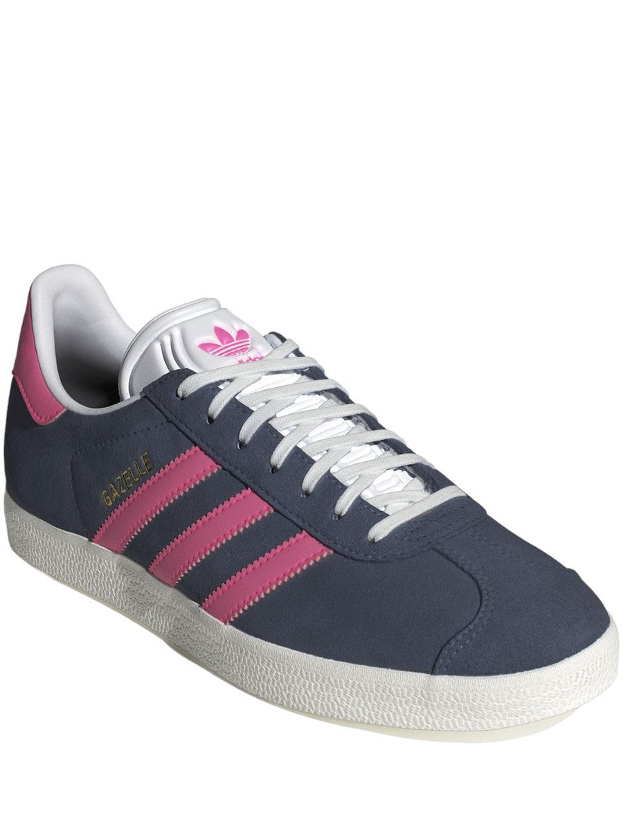 Adidas Gazelle W ID3189 Damen Sneaker aus blauem und rosa Wildleder