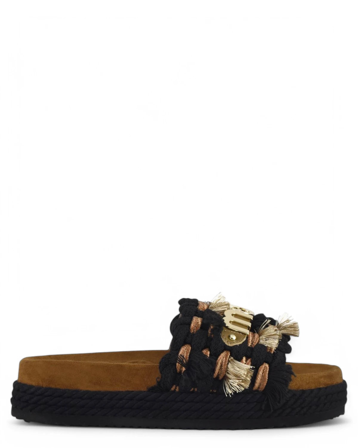 Monoband Rope Sandal Fringes Mou con Frange-Mou-Ciabatte-Vittorio Citro Boutique