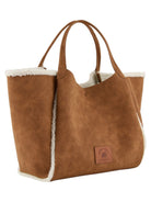 Maxi shopper effetto shearling Capsule Chalet-Emporio Armani-Borse a mano-Vittorio Citro Boutique