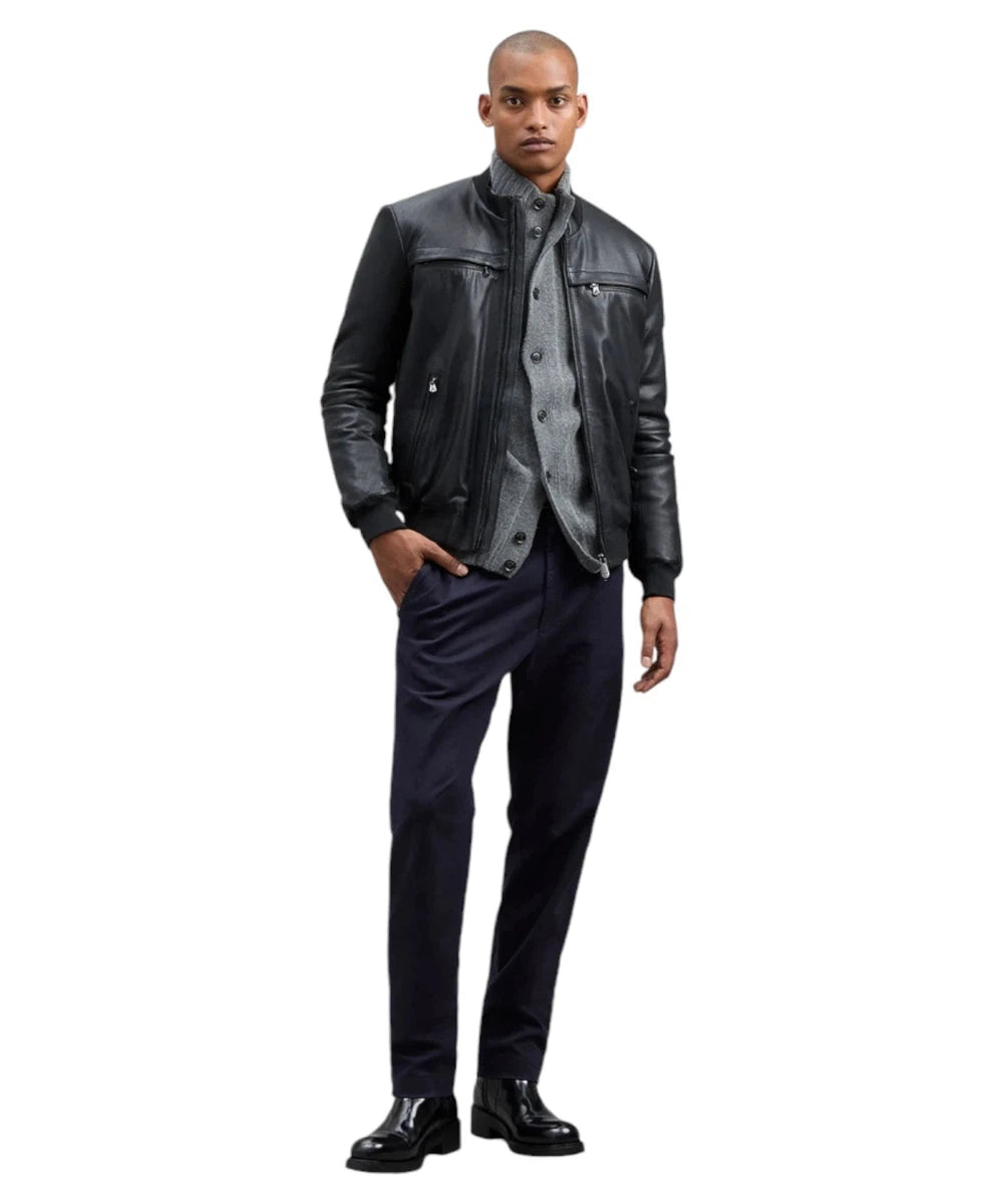 Giacca Biker Sands Leather WS 06 in Pelle-Peuterey-Giacche-Vittorio Citro Boutique