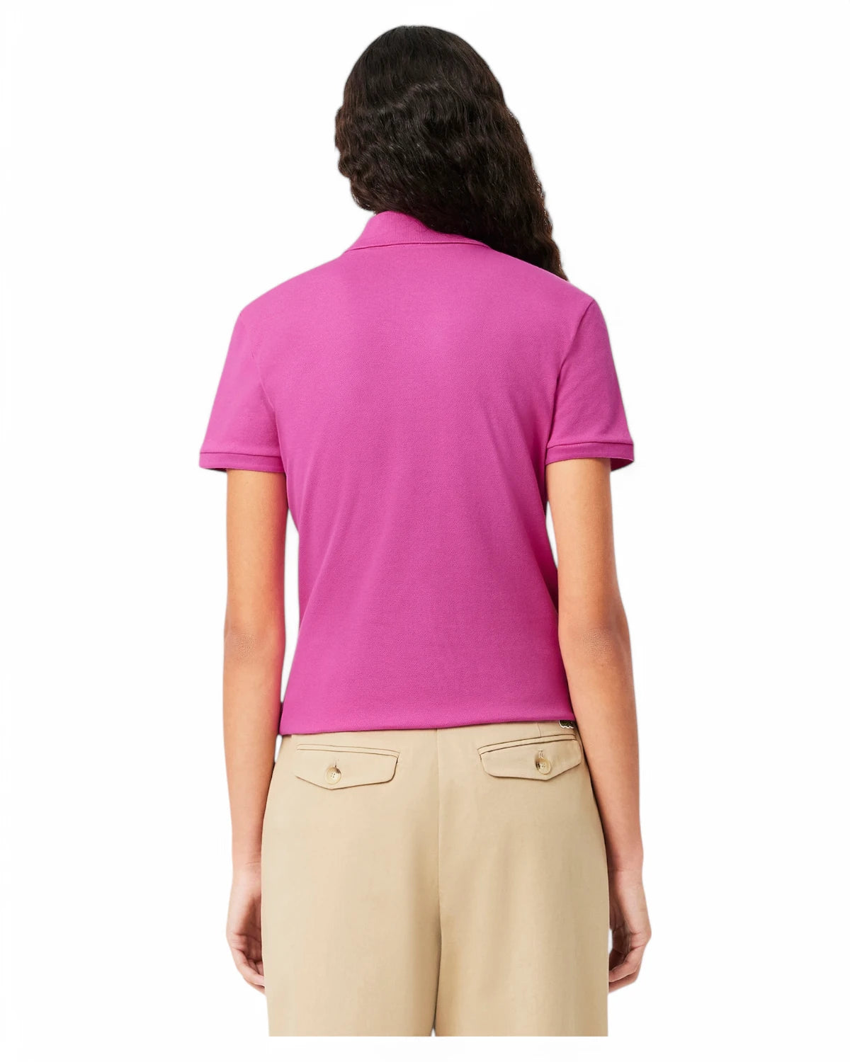 Polo da Donna Lacoste Slim Fit in Piqué di Cotone Stretch-Polo-LACOSTE-Vittorio Citro Boutique