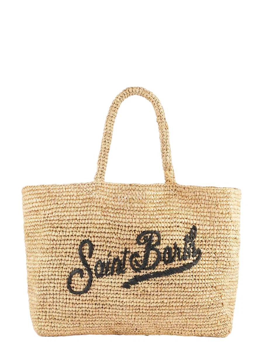 Borsa da Spiaggia in Rafia con Custodia in Cotone-Borse a spalla-Mc2 Saint Barth-Vittorio Citro Boutique