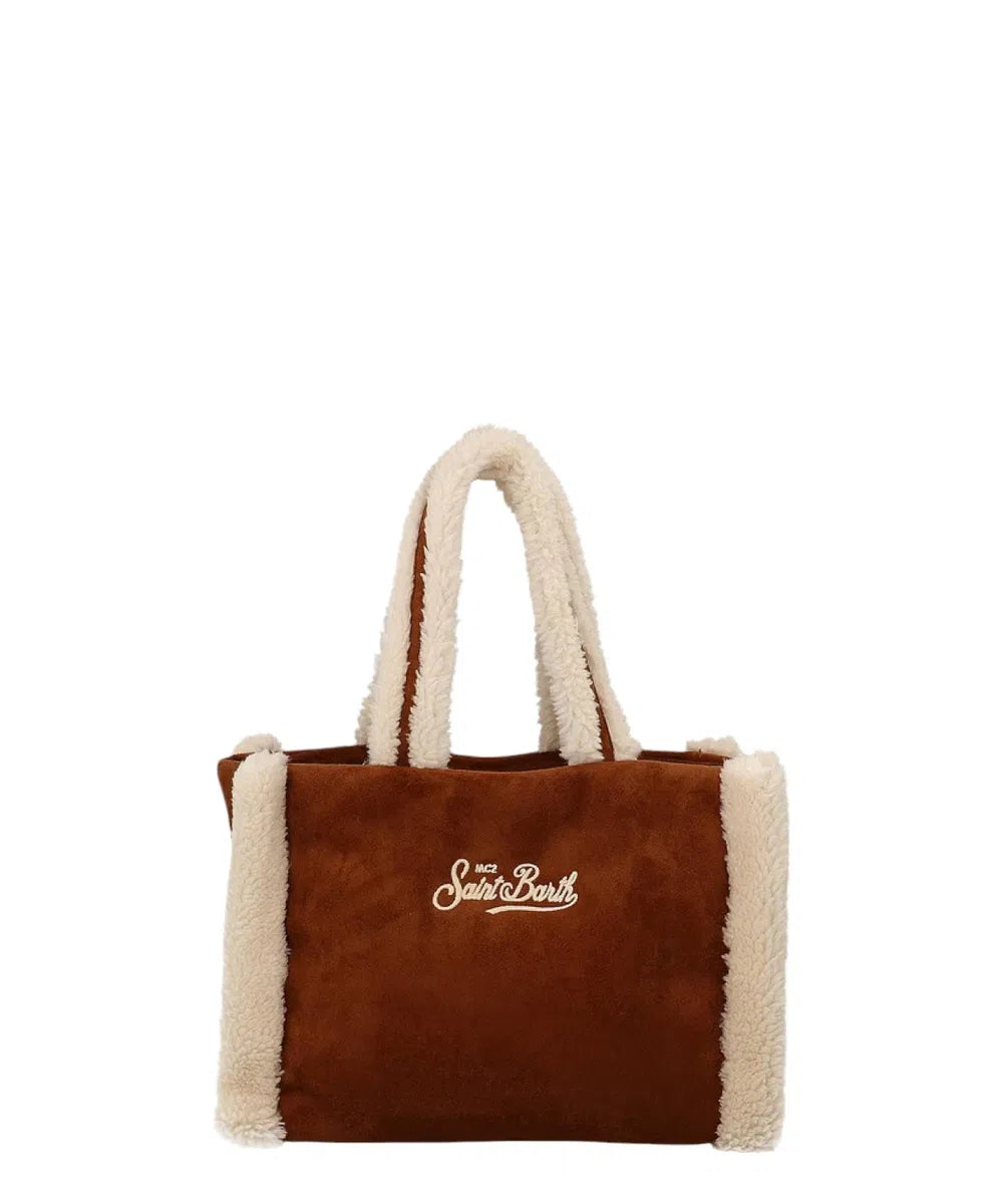 Borsa Soft Bag Shearling Beige-Mc2 Saint Barth-Borse a mano-Vittorio Citro Boutique