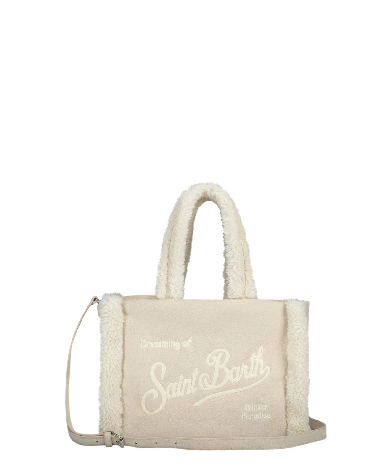 Borsa Soft Bag Shearling Beige-Mc2 Saint Barth-Borse a mano-Vittorio Citro Boutique