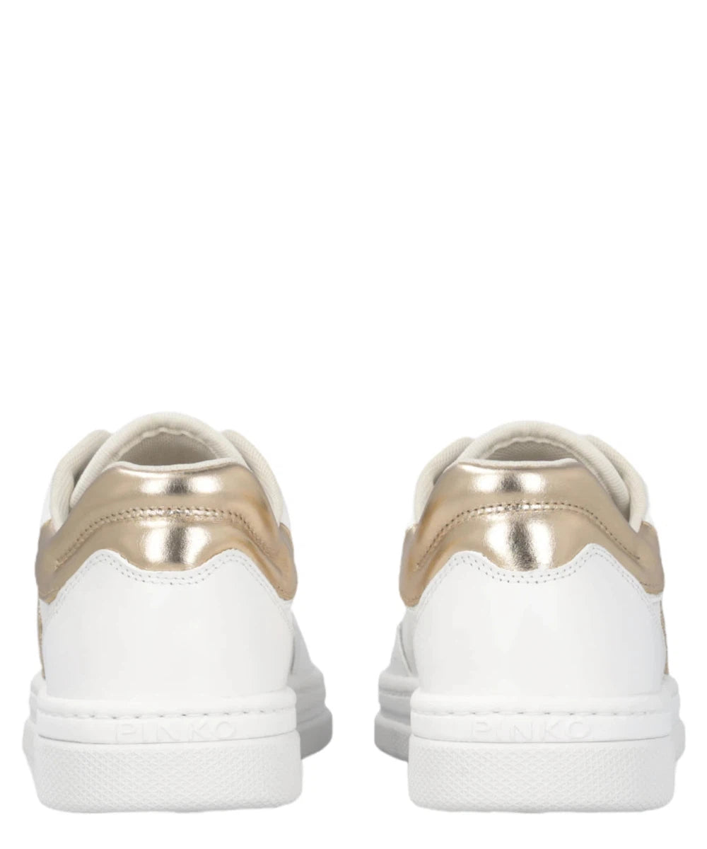 Sneakers Mandy 01 in Pelle con Logo Laterale Ricamato-Pinko-Sneakers-Vittorio Citro Boutique