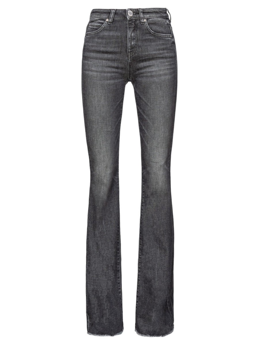 Jeans Flora Flare-Fit in Denim Vintage Grigio-Pinko-Jeans-Vittorio Citro Boutique