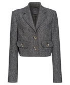 Giacca Vivona in Tweed con Dettagli in Metallo-Pinko-Giacche-Vittorio Citro Boutique