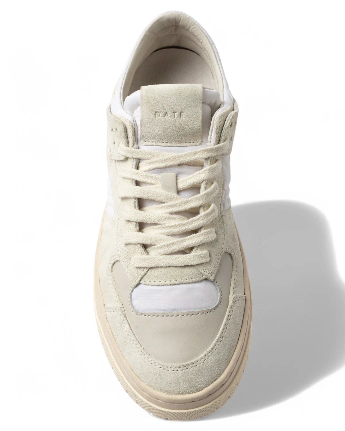 Sneakers Torneo Collar Mono White-D.A.T.E.-Sneakers-Vittorio Citro Boutique