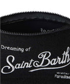 Pochette Aline in Lurex Nero con Ricamo Logo-Mc2 Saint Barth-Pochette-Vittorio Citro Boutique