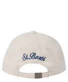 Cappellino da Baseball Bianco in Lana con Logo St. Moritz – Special Edition-Mc2 Saint Barth-Cappelli-Vittorio Citro Boutique