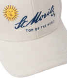 Cappellino da Baseball Bianco in Lana con Logo St. Moritz – Special Edition-Mc2 Saint Barth-Cappelli-Vittorio Citro Boutique