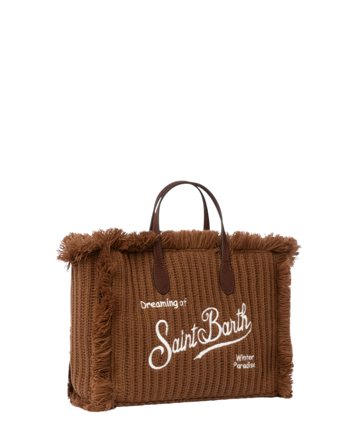 Borsa Colette in Maglia a Coste Marrone-Mc2 Saint Barth-Borse a mano-Vittorio Citro Boutique