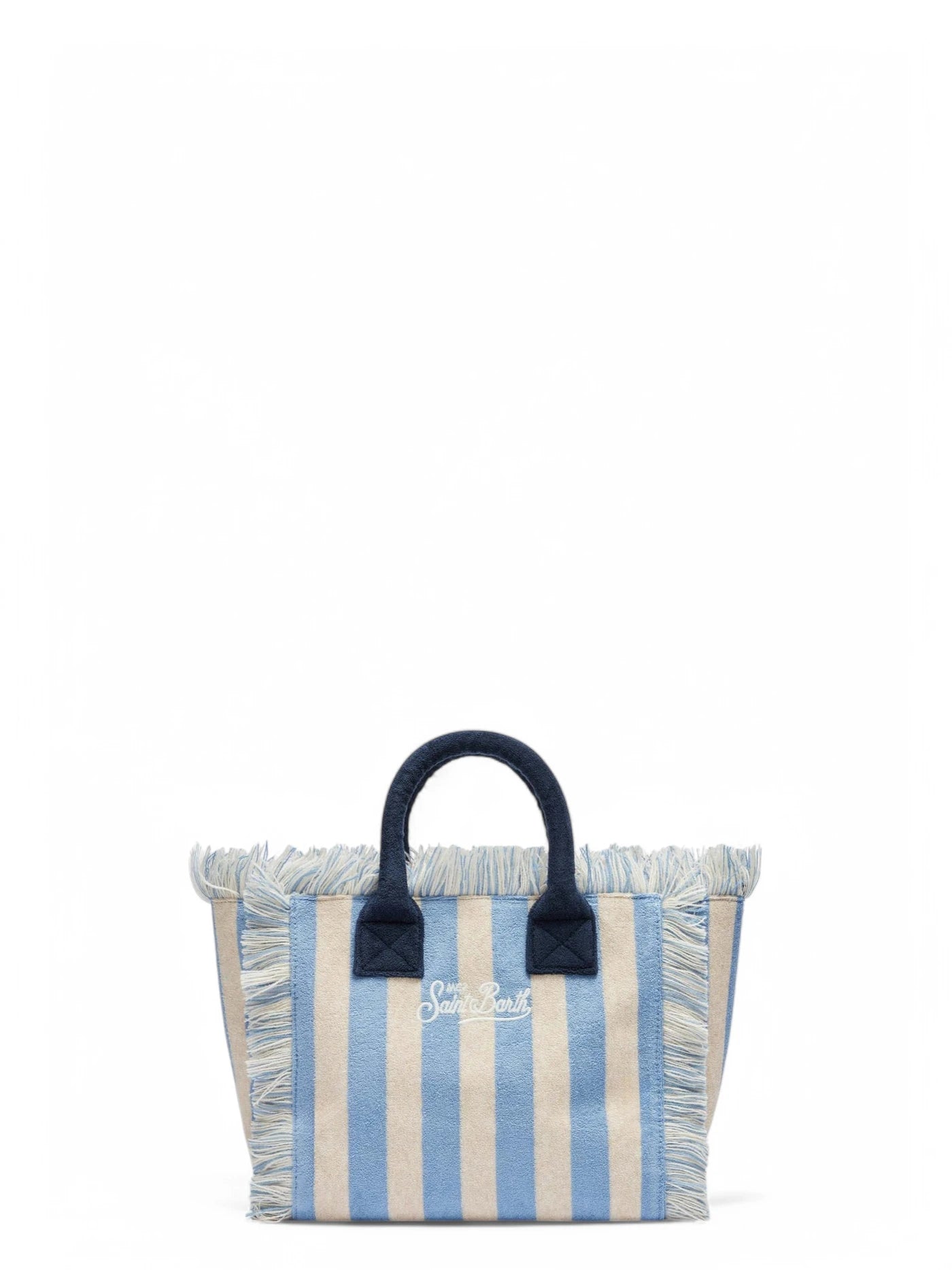 Borsa Colette in Spugna a Righe Azzurre-Mc2 Saint Barth-Borse a mano-Vittorio Citro Boutique