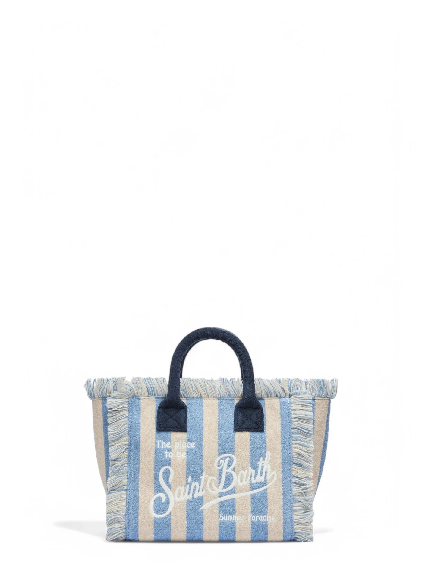 Borsa Colette in Spugna a Righe Azzurre-Mc2 Saint Barth-Borse a mano-Vittorio Citro Boutique