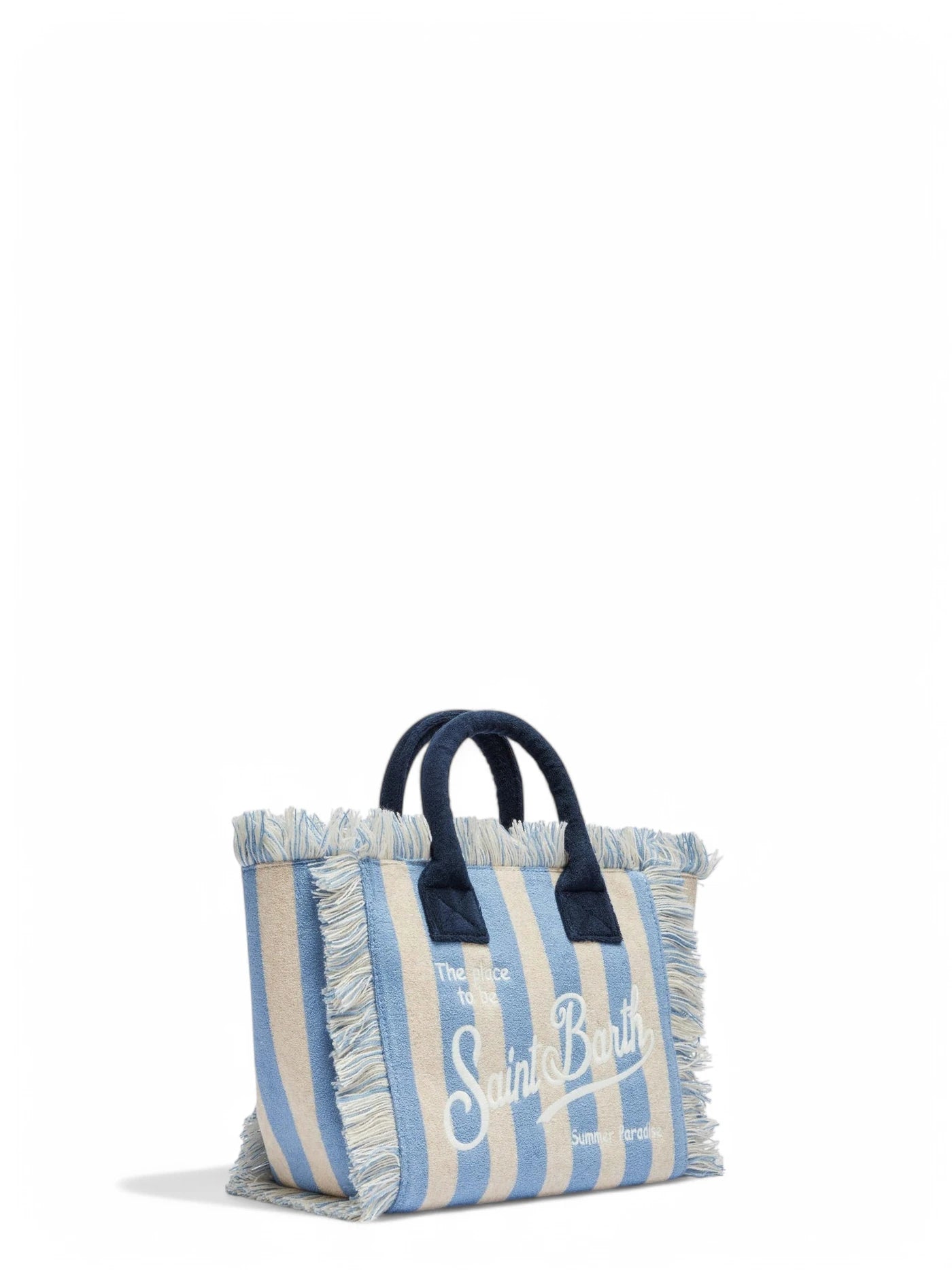 Borsa Colette in Spugna a Righe Azzurre-Mc2 Saint Barth-Borse a mano-Vittorio Citro Boutique