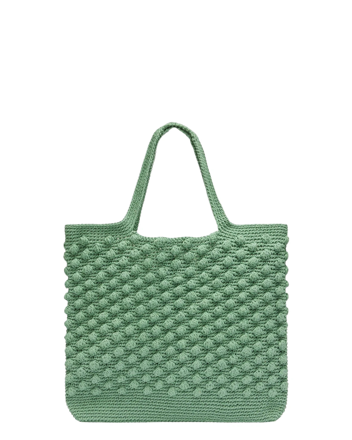 Borsa all'uncinetto verde salvia-Mc2 Saint Barth-Borse a spalla-Vittorio Citro Boutique