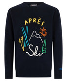 Maglione Heron Blu con Ricamo Apres Ski-Mc2 Saint Barth-Maglieria-Vittorio Citro Boutique