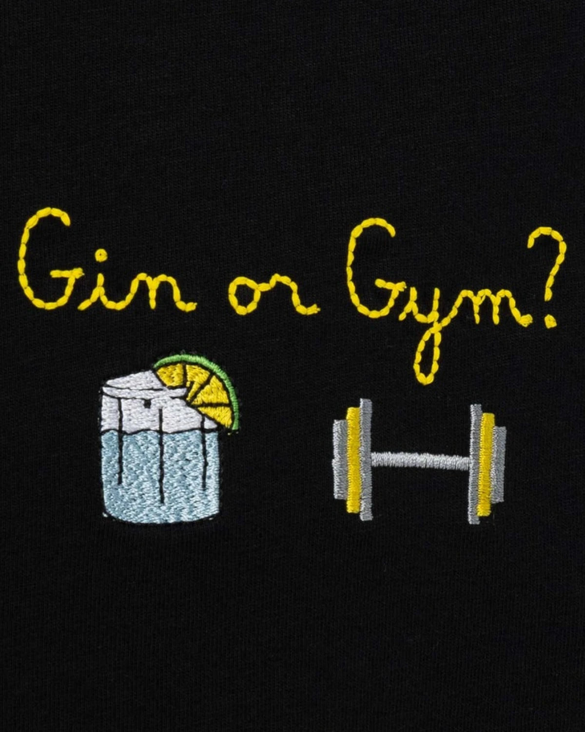 T-shirt in Cotone Organico con Ricamo "Gin or Gym"-Mc2 Saint Barth-T-shirt-Vittorio Citro Boutique