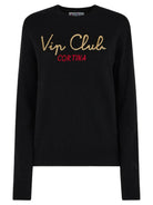 Maglione New Queen con Ricamo "Vip Club Cortina" - Special Edition-Mc2 Saint Barth-Maglieria-Vittorio Citro Boutique