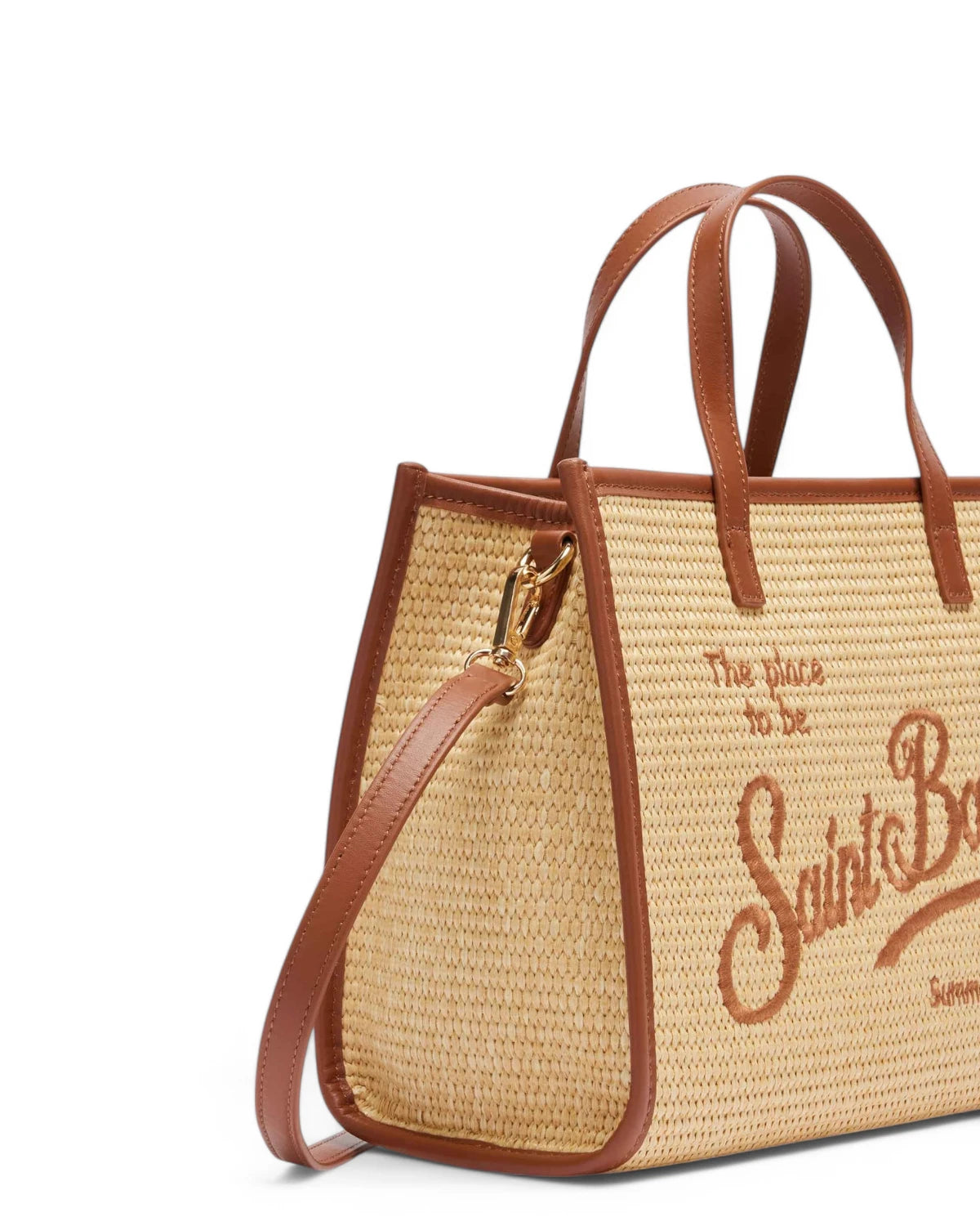 Borsa a Mano Vivian Midi Beige Effetto Paglia-Mc2 Saint Barth-Borse a mano-Vittorio Citro Boutique