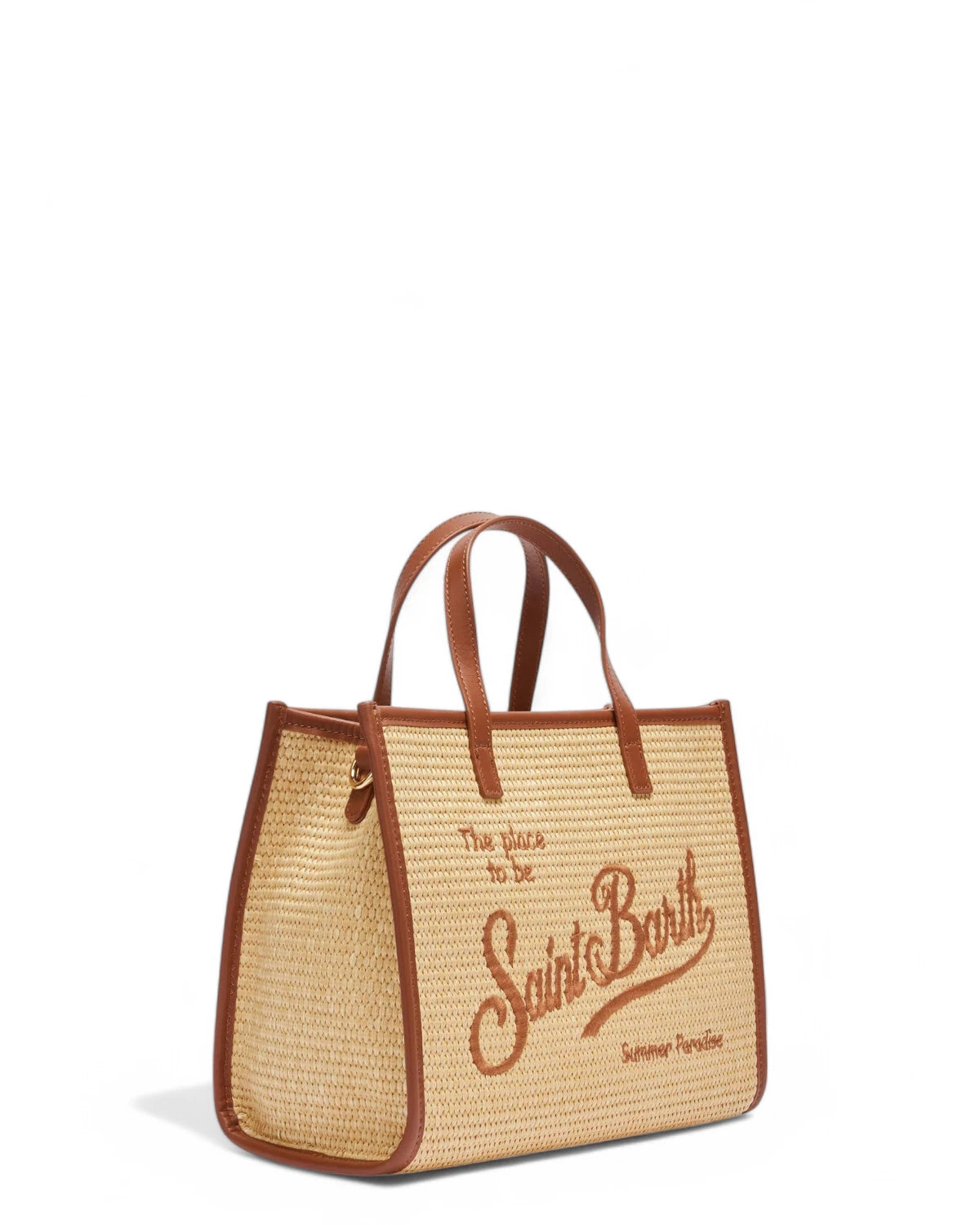 Borsa a Mano Vivian Midi Beige Effetto Paglia-Mc2 Saint Barth-Borse a mano-Vittorio Citro Boutique