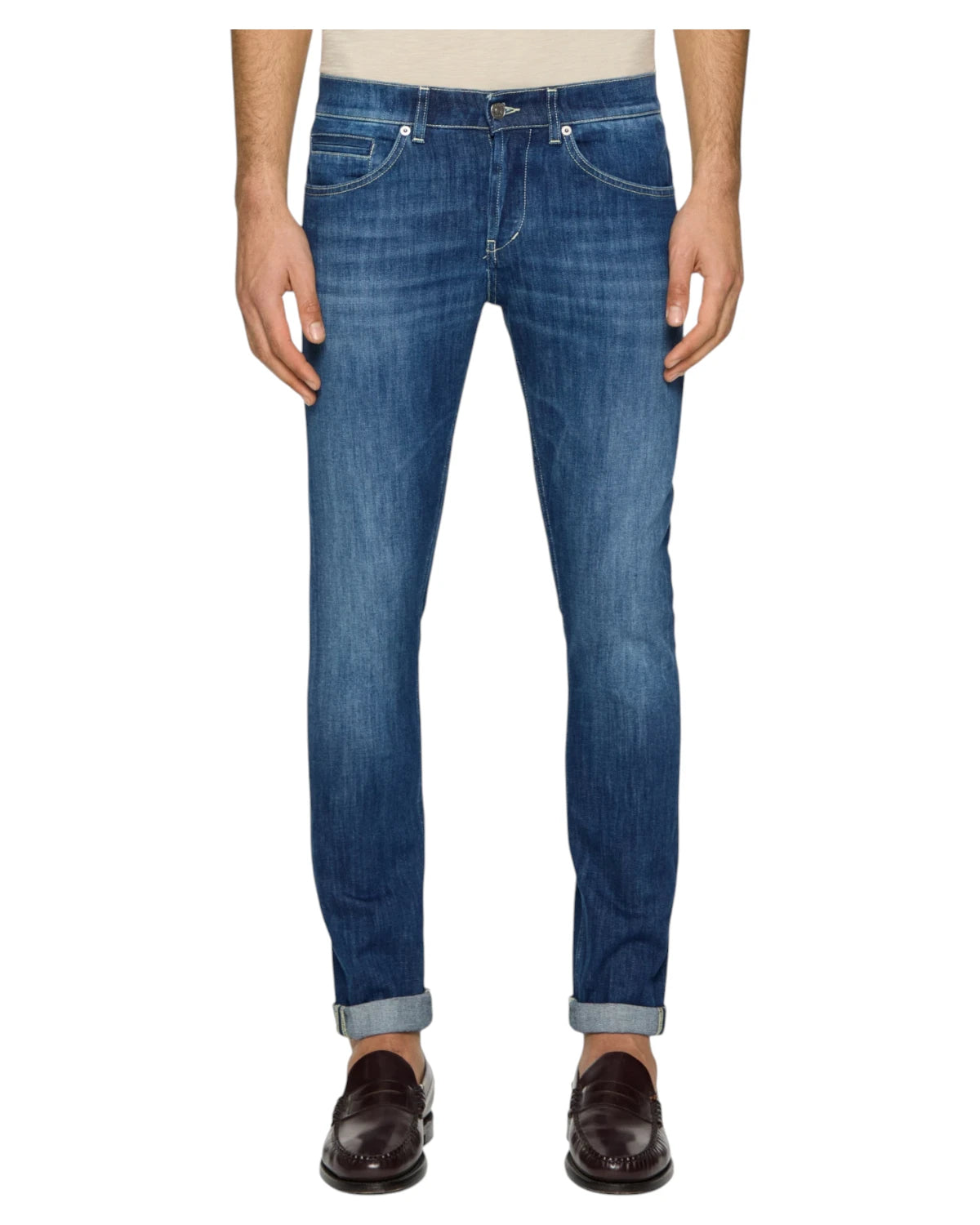 Jeans George Skinny in Denim Stretch-Jeans-Dondup-Vittorio Citro Boutique