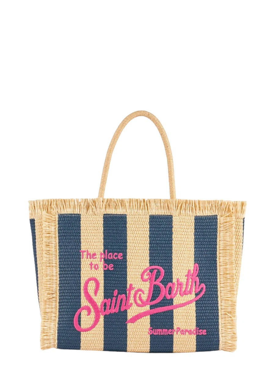 Borsa Tote Vanity Straw a Righe-Borse a spalla-Mc2 Saint Barth-Vittorio Citro Boutique