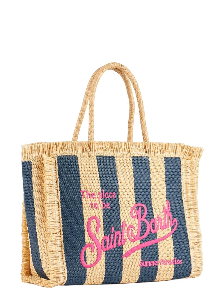 Borsa Tote Vanity Straw a Righe-Borse a spalla-Mc2 Saint Barth-Vittorio Citro Boutique