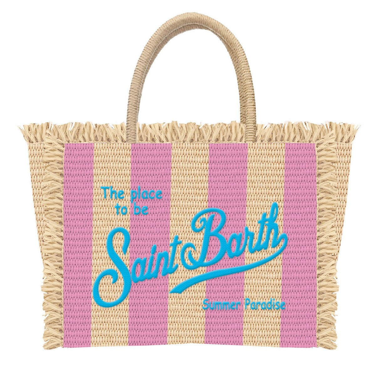 Borsa Tote Vanity Straw a Righe-Borse a spalla-Mc2 Saint Barth-Vittorio Citro Boutique