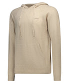 Maglione Willbur Hooded Knit in Lana e Cashmere Beige-Mc2 Saint Barth-Maglieria-Vittorio Citro Boutique