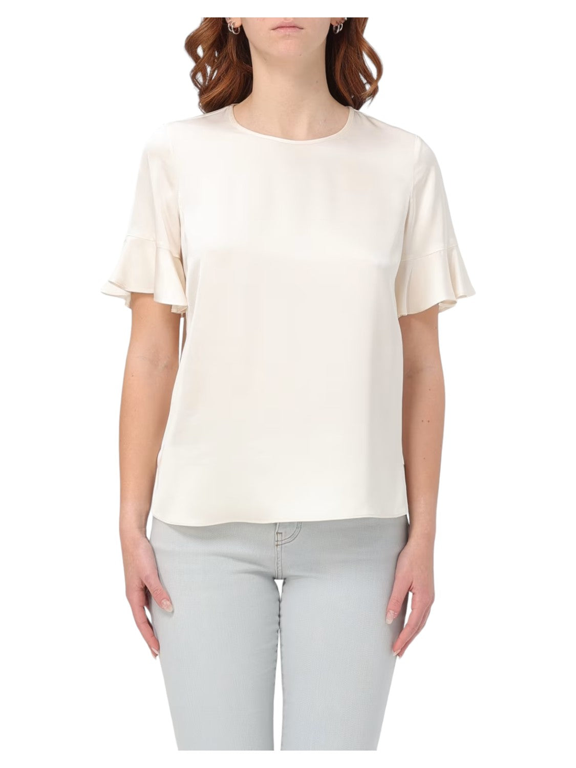 Blusa Donna in Viscosa con Cut Out-Twinset-T-shirt-Vittorio Citro Boutique