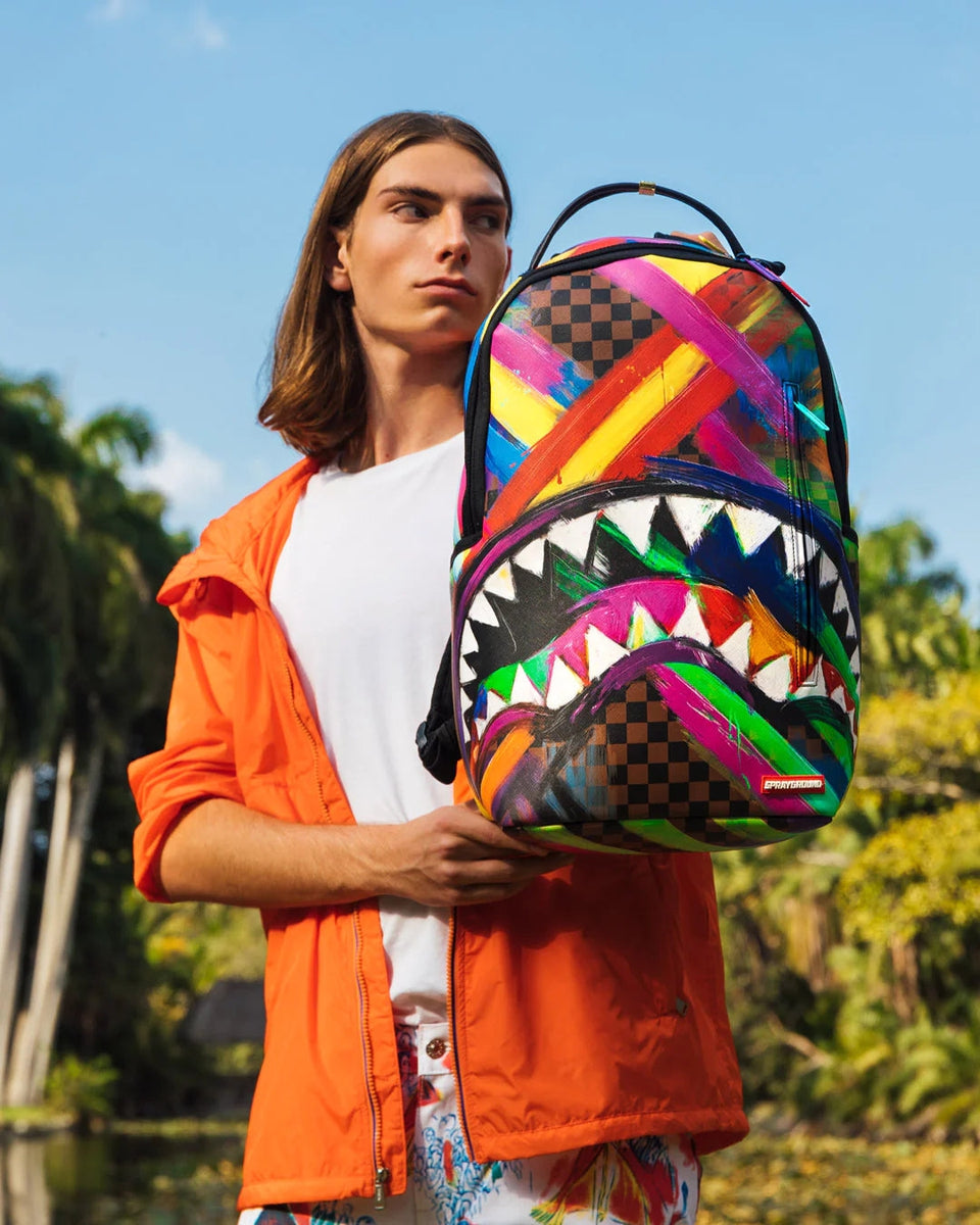 ZAINO SPRAYGROUND SHARKS IN PAINT BACKPACK-Sprayground-Zaini-Vittorio Citro Boutique