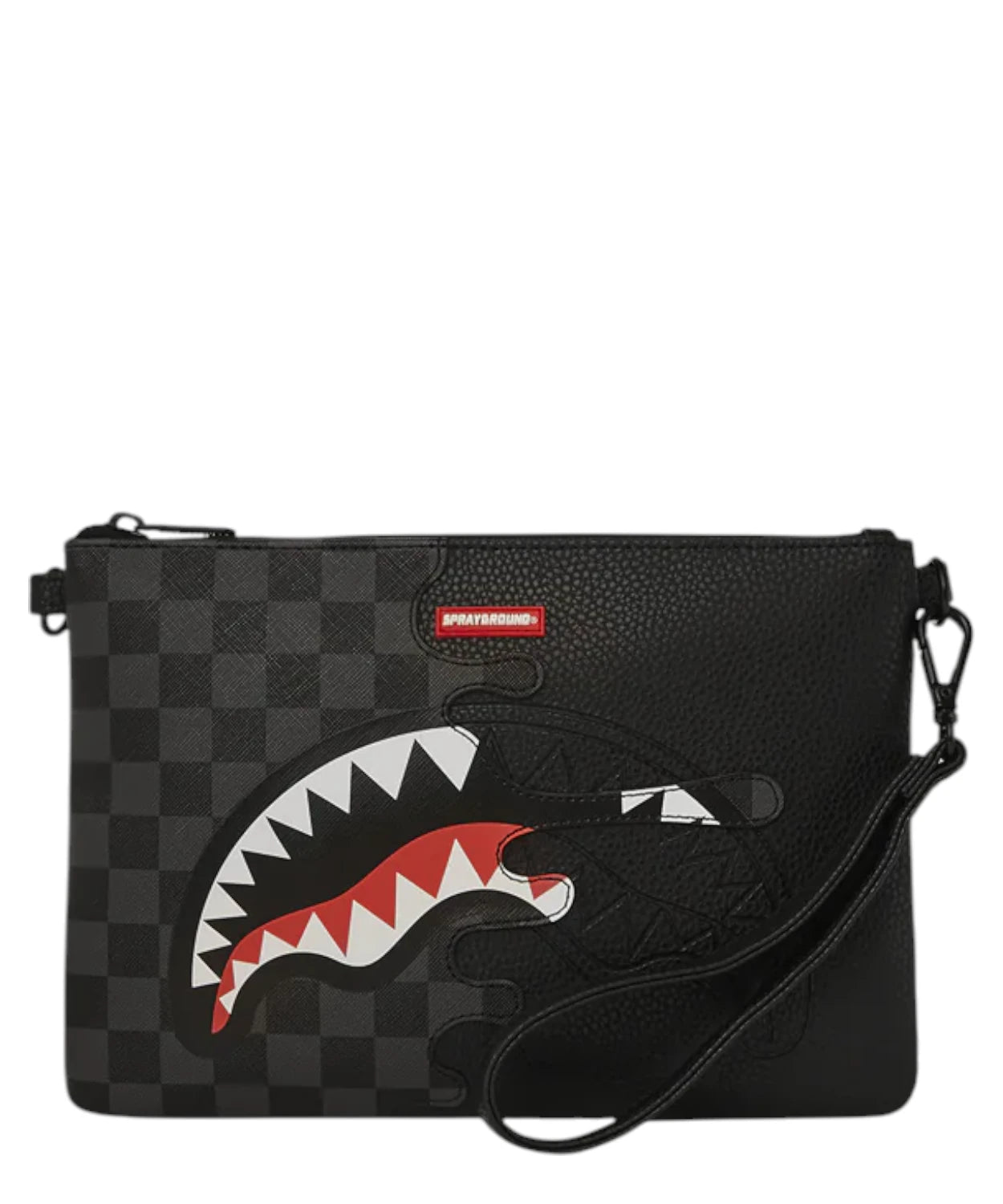 Sprayground Unfinished Shark Pouchette-Pochette-Sprayground-Vittorio Citro Boutique