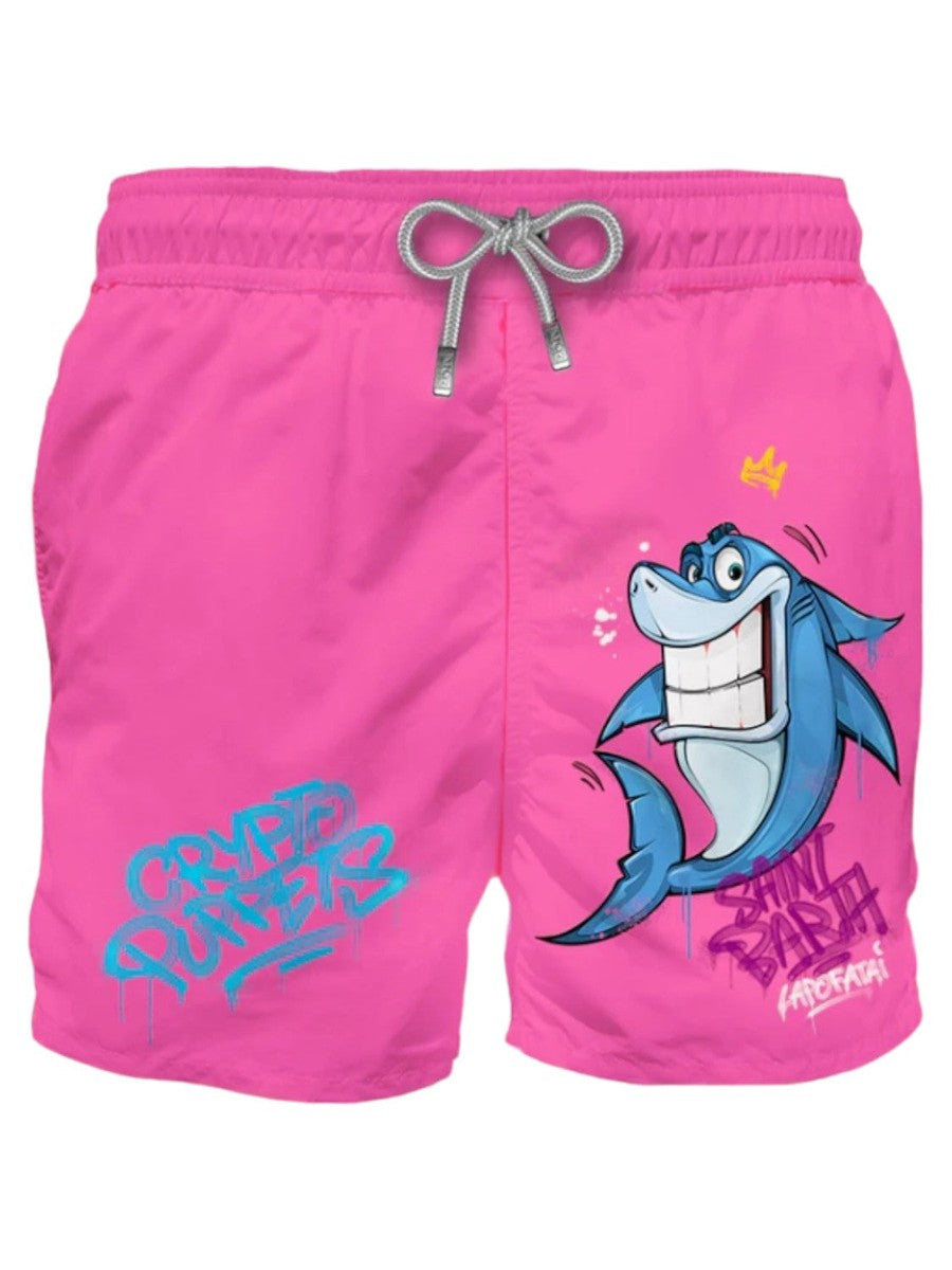 Costume da Bagno Gustavia con Stampa Shark-Mc2 Saint Barth-Costumi da bagno-Vittorio Citro Boutique