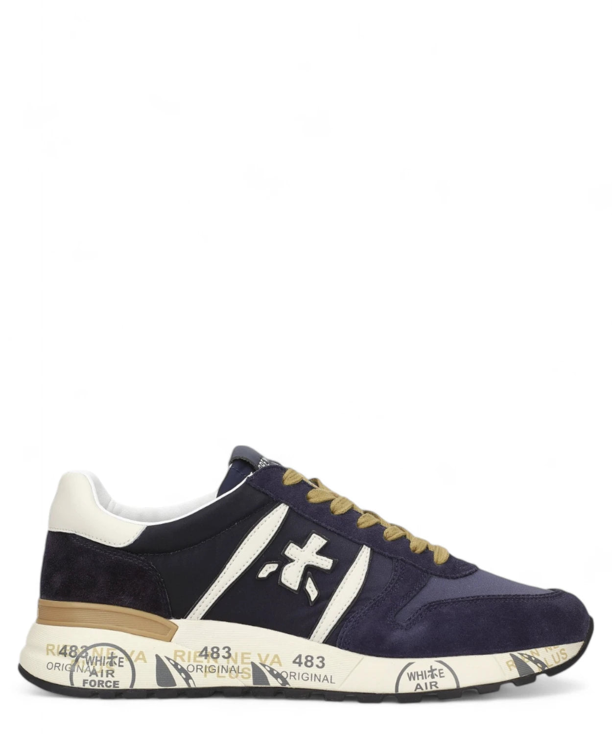 Sneakers Lander 6904 in Pelle Scamosciata Blu e Nylon-Premiata-Sneakers-Vittorio Citro Boutique