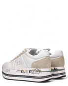 Sneakers BETH 5603 Platform in Pelle Bianca e Suede-Premiata-Sneakers-Vittorio Citro Boutique