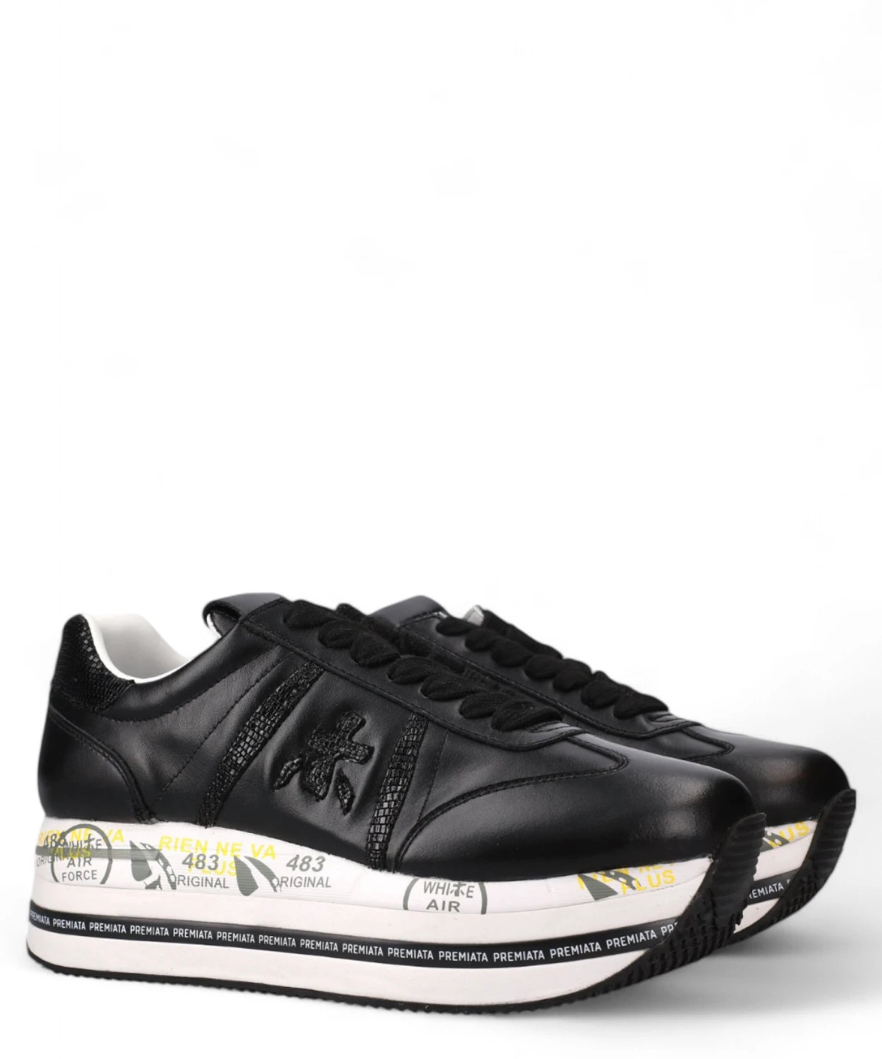 Sneakers Beth 7107 in Pelle con Suola Platform-Premiata-Sneakers-Vittorio Citro Boutique