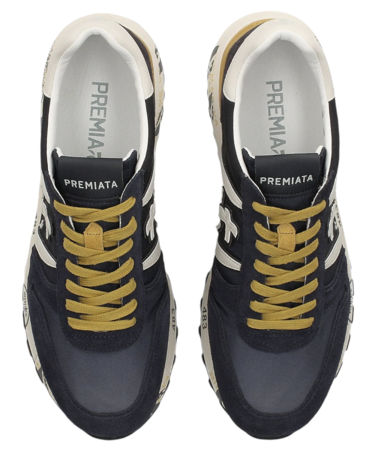 Sneakers Lander 6904 in Pelle Scamosciata Blu e Nylon-Premiata-Sneakers-Vittorio Citro Boutique