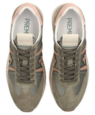 Sneakers Beth 6956 in Pelle e Tessuto con Logo a Contrasto-Premiata-Sneakers-Vittorio Citro Boutique