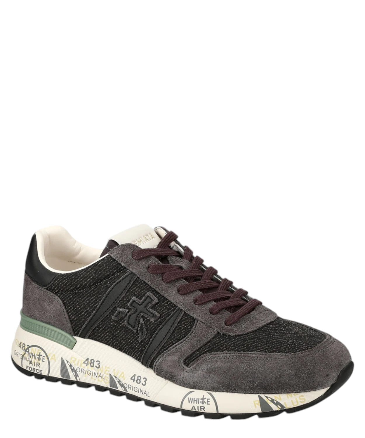 Sneakers Lander 6984 in Pelle Scamosciata Grigia e Nylon-Premiata-Sneakers-Vittorio Citro Boutique