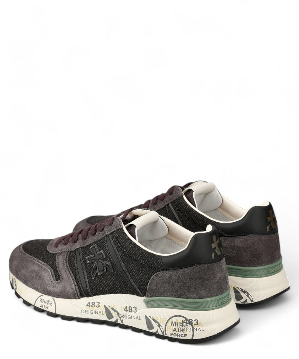 Sneakers Lander 6984 in Pelle Scamosciata Grigia e Nylon-Premiata-Sneakers-Vittorio Citro Boutique