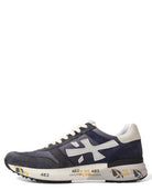 Sneakers MICK 7209 in Pelle e Tessuto Blu-Premiata-Sneakers-Vittorio Citro Boutique