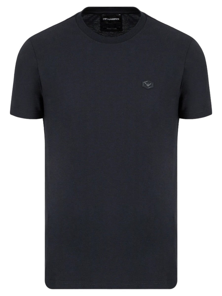 T-shirt in jersey Supima con micro patch aquila-T-shirt-Emporio Armani-Vittorio Citro Boutique